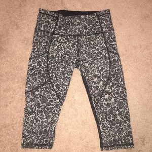 Lululemon crop mesh leggings